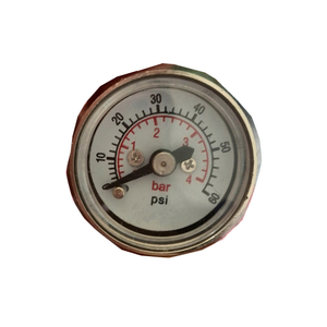 1" mini 25mm 28mm chrome nickle plated stainless steel pressure gauge manometer