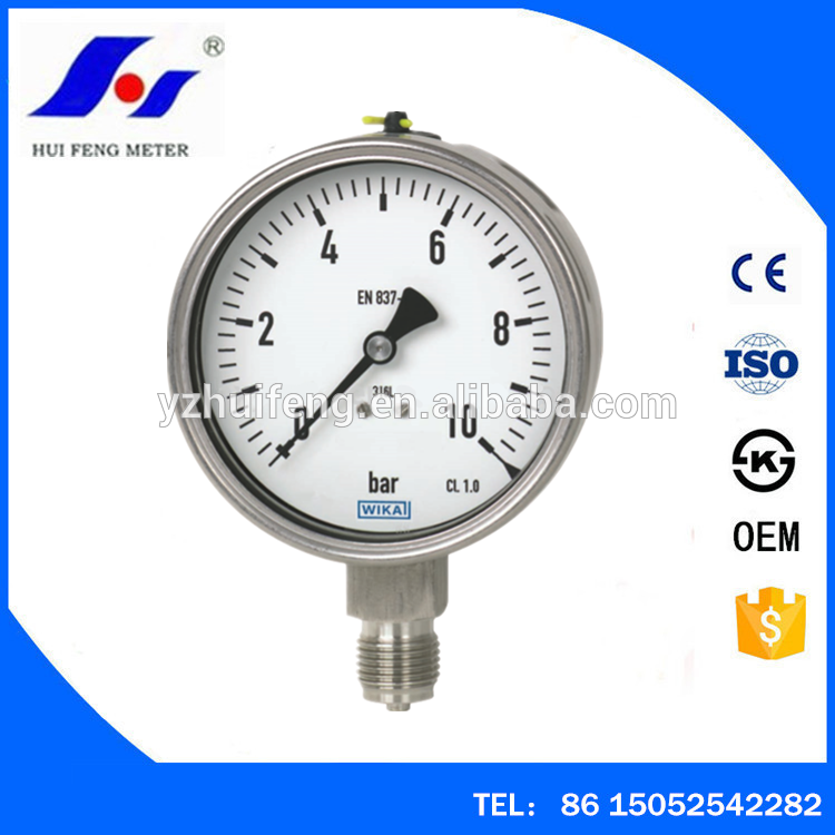 HF 04000bar KL1.0 Bourdon Tube Pressure Gauge en 8371